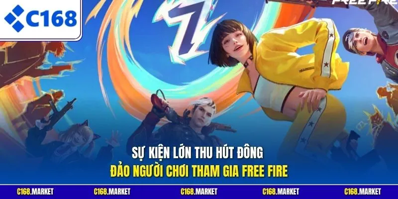 Sự kiện lớn thu hút đông đảo người chơi tham gia Free Fire